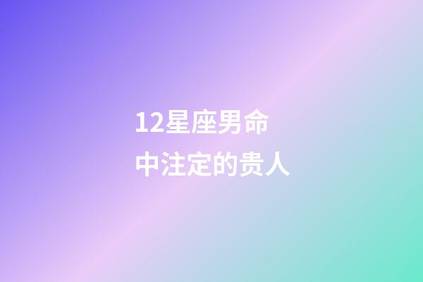 12星座男命中注定的贵人-第1张-星座运势-玄机派