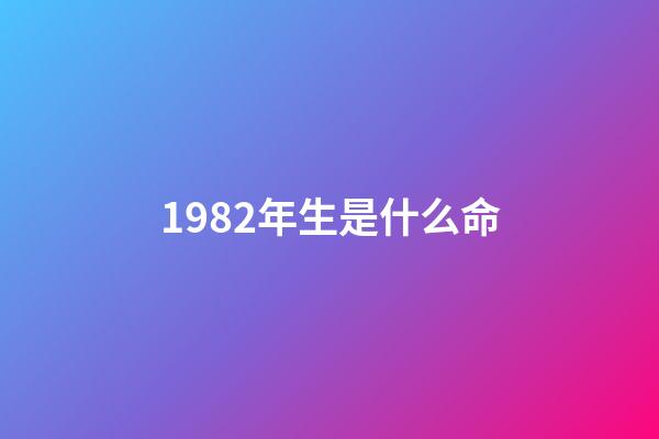 1982年生是什么命