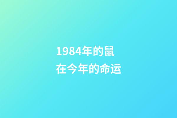 1984年的鼠在今年的命运(这些生肖命中必有“一劫”，渡过了人生便更顺畅)-第1张-观点-玄机派