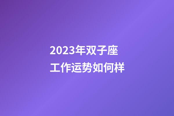 2023年双子座工作运势如何样-第1张-星座运势-玄机派