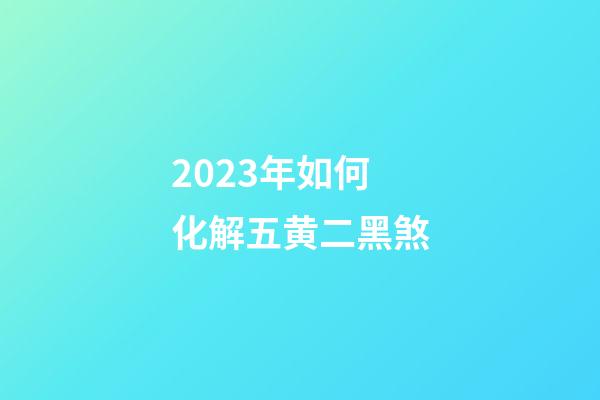 2023年如何化解五黄二黑煞