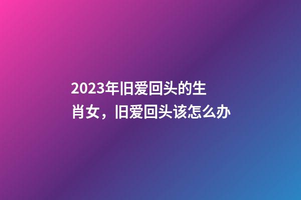 2023年旧爱回头的生肖女，旧爱回头该怎么办