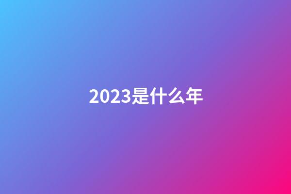 2023是什么年