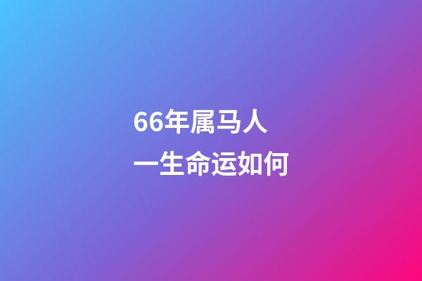 66年属马人一生命运如何(66岁大妈哭诉：我退休金5500块，却拿不出两块钱给孙子买烤肠)-第1张-观点-玄机派