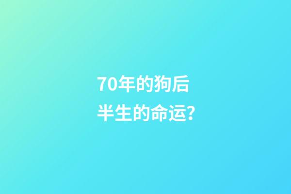 70年的狗后半生的命运？(农村老人说：“鸡不过六载，狗不过八年”，是啥意思？)-第1张-观点-玄机派