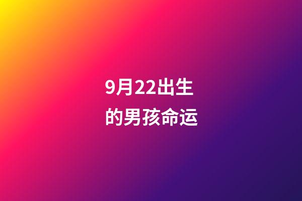 9月22出生的男孩命运(十二星座与“命中注定的对象”相遇的地方会是哪里呢？)-第1张-观点-玄机派