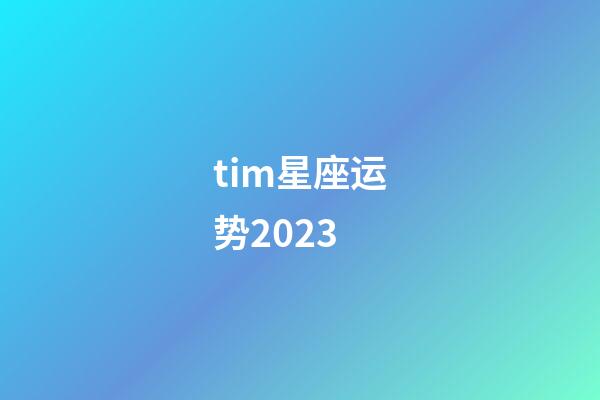 tim星座运势2023-第1张-星座运势-玄机派