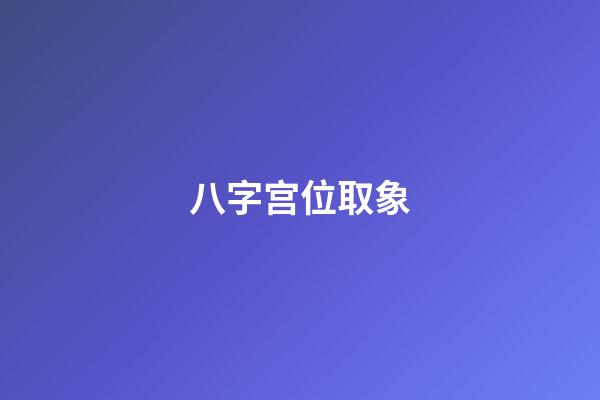 八字宫位取象