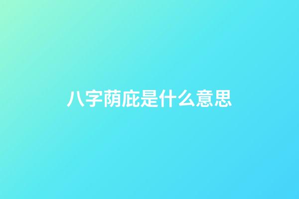 八字荫庇是什么意思