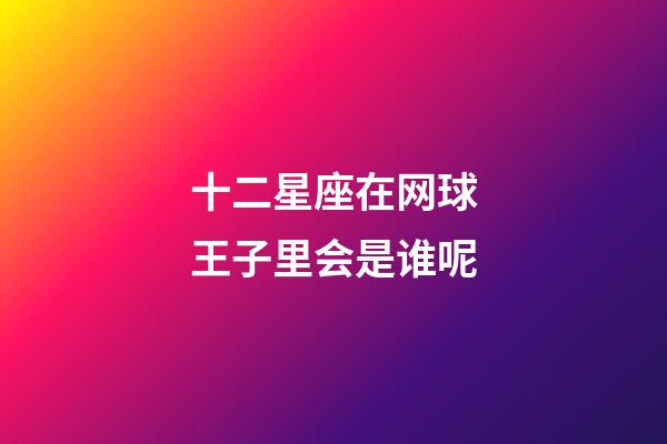 十二星座在网球王子里会是谁呢