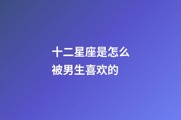 十二星座是怎么被男生喜欢的-第1张-星座运势-玄机派