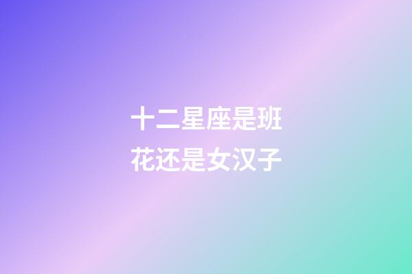 十二星座是班花还是女汉子-第1张-星座运势-玄机派