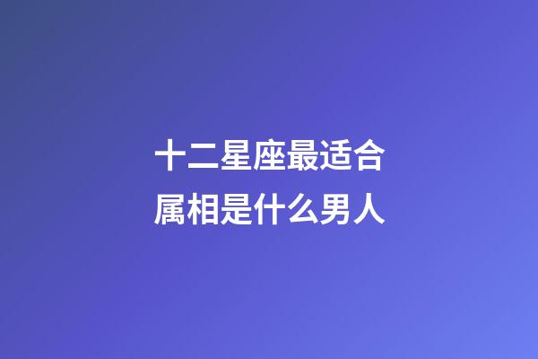 十二星座最适合属相是什么男人-第1张-星座运势-玄机派