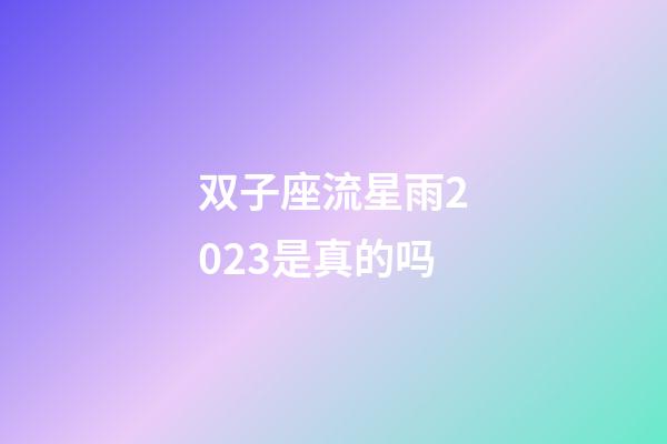 双子座流星雨2023是真的吗-第1张-星座运势-玄机派