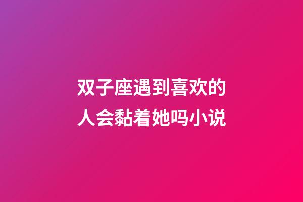 双子座遇到喜欢的人会黏着她吗小说-第1张-星座运势-玄机派