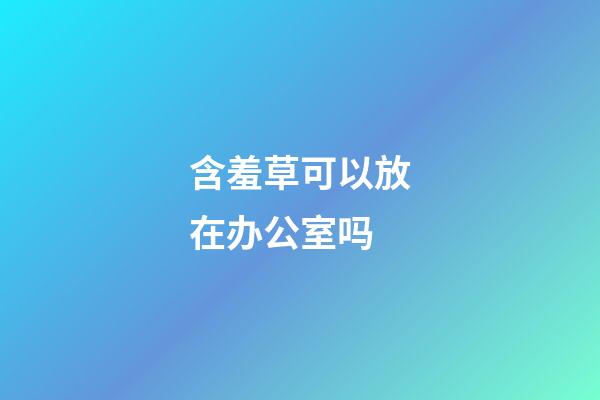 含羞草可以放在办公室吗