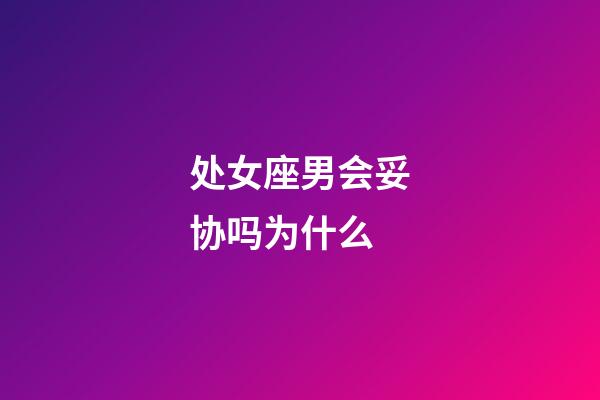 处女座男会妥协吗为什么-第1张-星座运势-玄机派