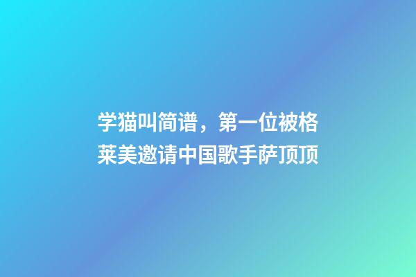 学猫叫简谱，第一位被格莱美邀请中国歌手萨顶顶-第1张-观点-玄机派