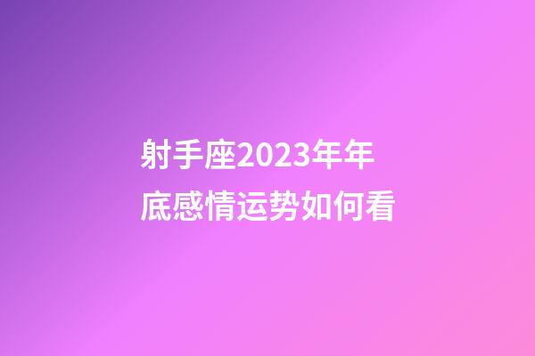 射手座2023年年底感情运势如何看-第1张-星座运势-玄机派