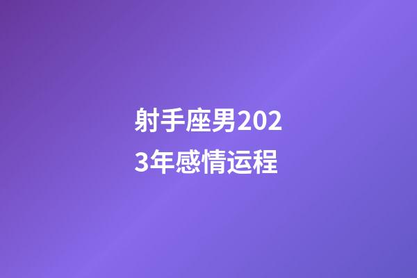 射手座男2023年感情运程-第1张-星座运势-玄机派