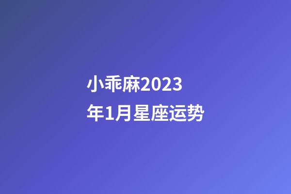 小乖麻2023年1月星座运势-第1张-星座运势-玄机派