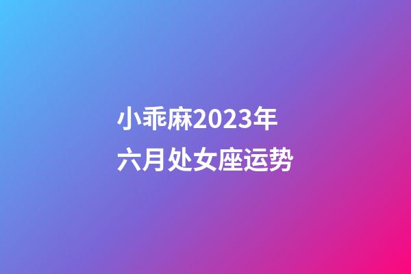 小乖麻2023年六月处女座运势-第1张-星座运势-玄机派