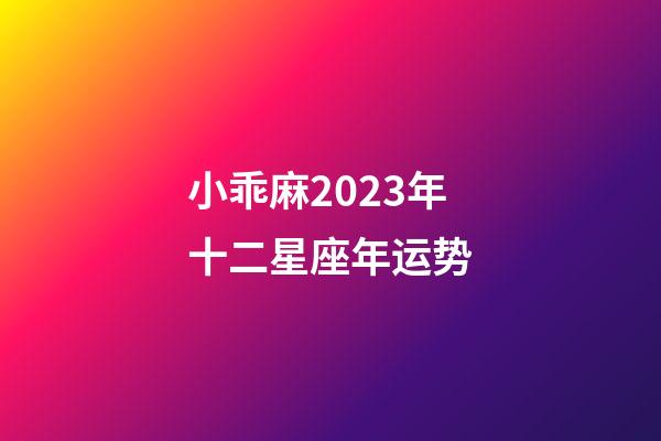 小乖麻2023年十二星座年运势-第1张-星座运势-玄机派