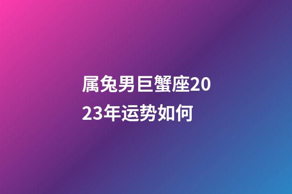 属兔男巨蟹座2023年运势如何-第1张-星座运势-玄机派