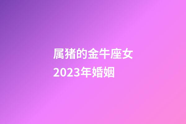 属猪的金牛座女2023年婚姻-第1张-星座运势-玄机派