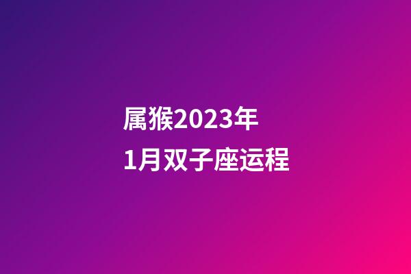 属猴2023年1月双子座运程-第1张-星座运势-玄机派