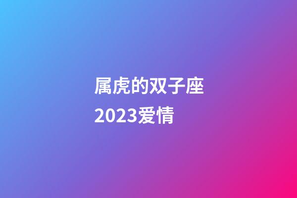 属虎的双子座2023爱情-第1张-星座运势-玄机派