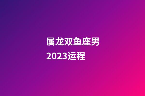 属龙双鱼座男2023运程-第1张-星座运势-玄机派