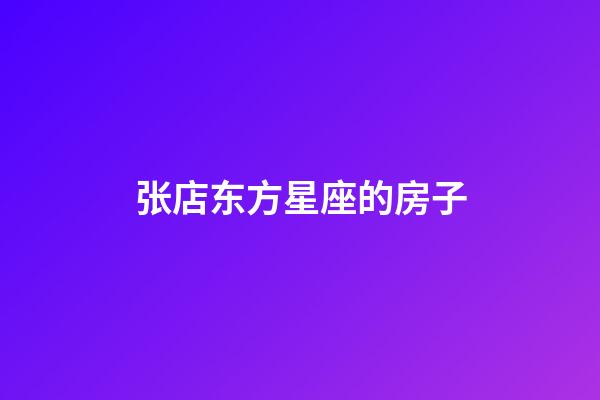 张店东方星座的房子