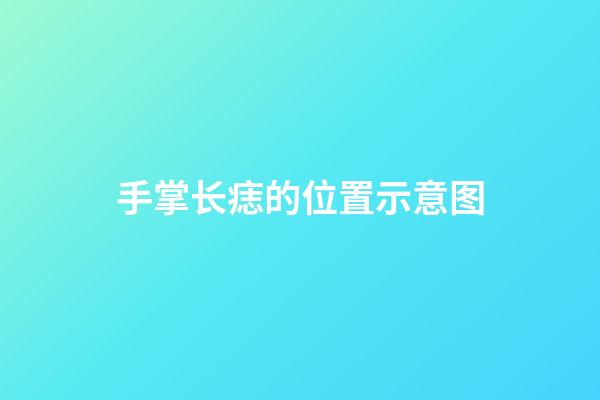 手掌长痣的位置示意图