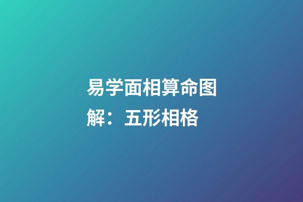 易学面相算命图解：五形相格