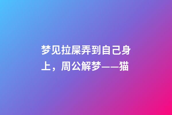 梦见拉屎弄到自己身上，周公解梦——猫-第1张-观点-玄机派