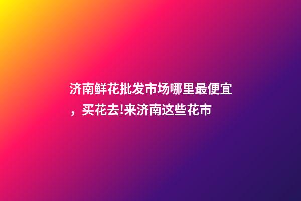 济南鲜花批发市场哪里最便宜，买花去!来济南这些花市-第1张-观点-玄机派