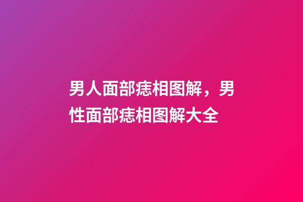 男人面部痣相图解，男性面部痣相图解大全