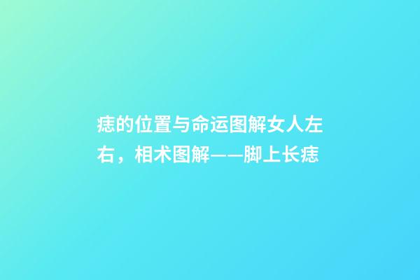 痣的位置与命运图解女人左右，相术图解——脚上长痣-第1张-观点-玄机派