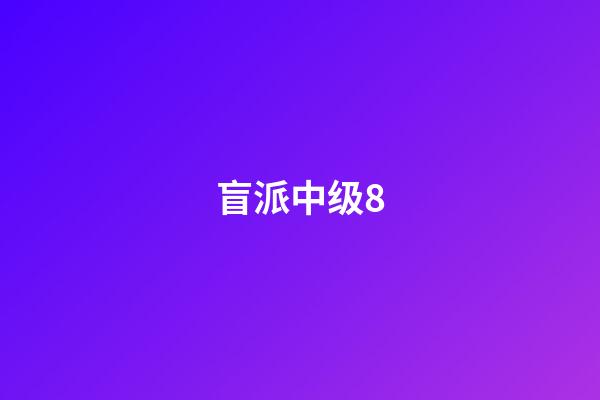 盲派中级8