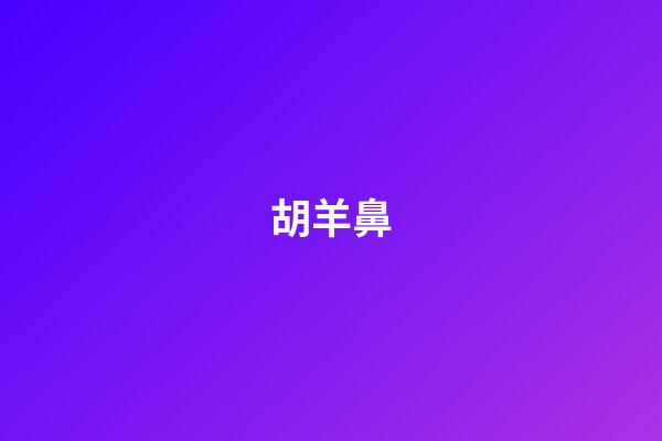 胡羊鼻