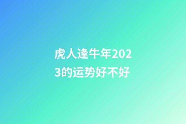 虎人逢牛年2023的运势好不好