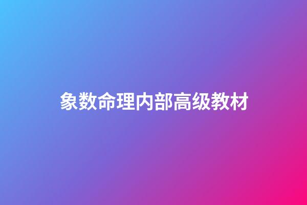 象数命理内部高级教材