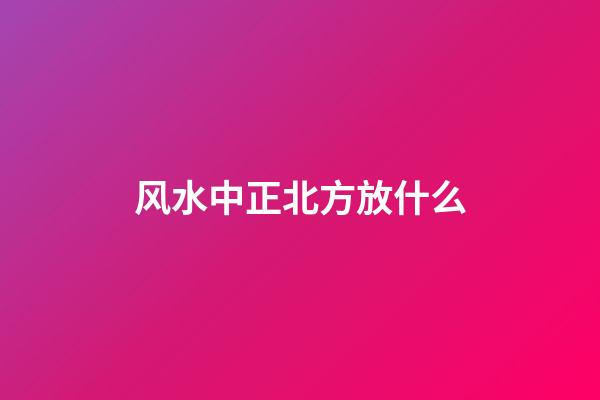 风水中正北方放什么